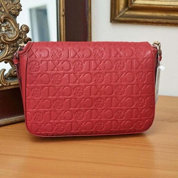 Christian Lacroix Red Leather Shoulder Bag NWT - Picture 2 of 6